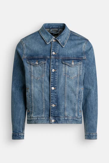 7 FOR ALL MANKIND Jeansjacke 'Perfect' blau