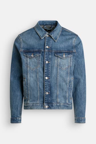 7 FOR ALL MANKIND Jeansjacke 'Perfect' blau
