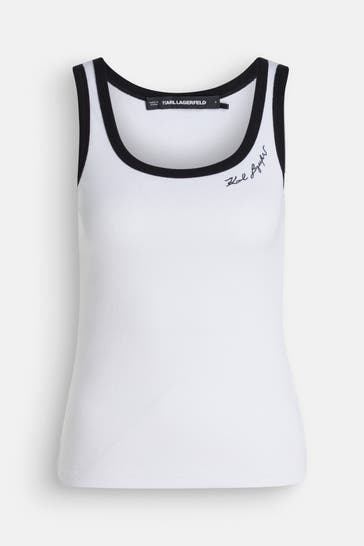 KARL LAGERFELD Tank Top weiß