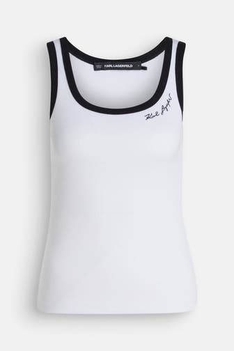 KARL LAGERFELD Tank Top weiß