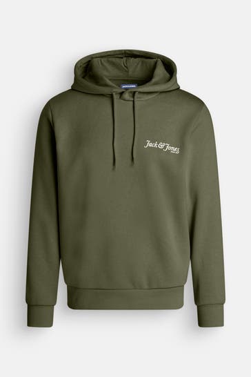 JACK & JONES Hoodie dunkelgrün