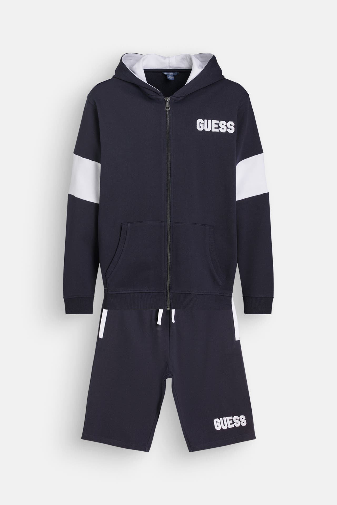 GUESS Set: Sweatjacke und Shorts navy, Bild 1