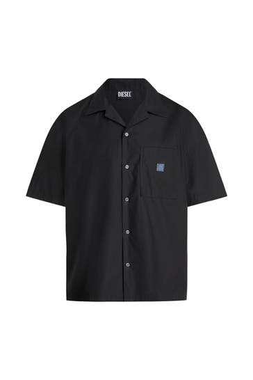 DIESEL Kurzarmhemd 'S-Mac' schwarz