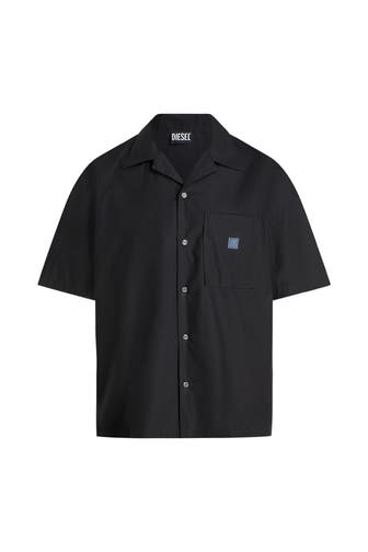 DIESEL Kurzarmhemd 'S-Mac' schwarz