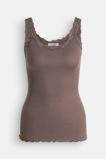 ROSEMUNDE Seidenmix-Top braun