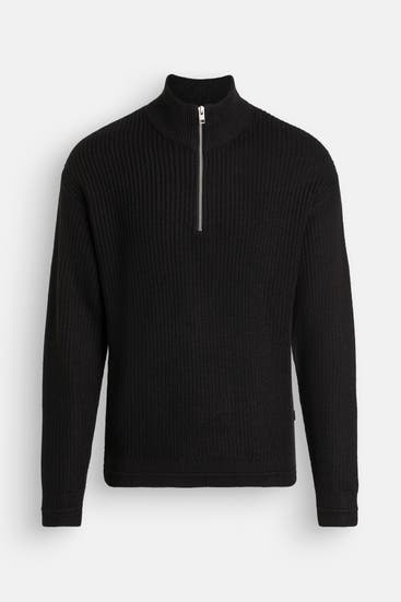 JACK & JONES - Strick-Troyer schwarz