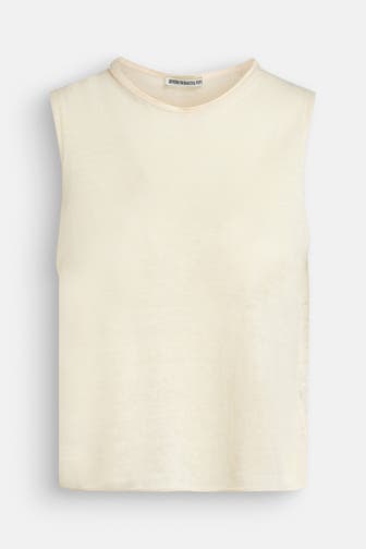 DRYKORN Leinenmix-Top 'Noara' hellgelb