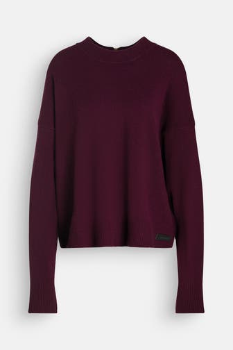 BARBOUR Wollpullover aubergine