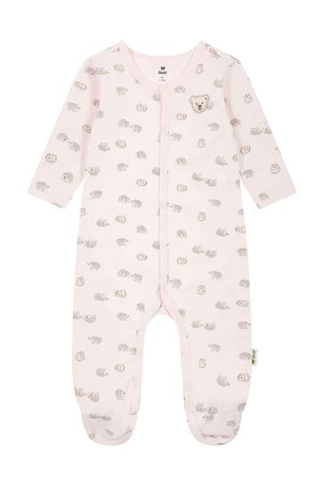 STEIFF Strampler rosa gemustert