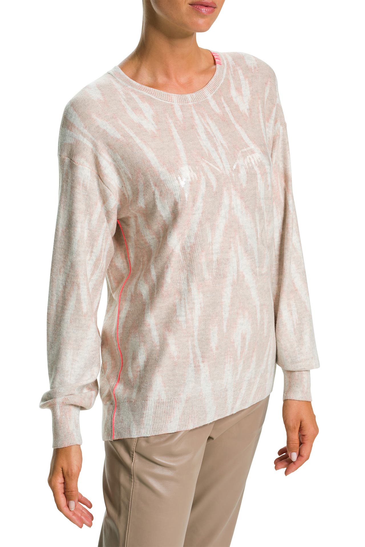 OUI Strickpullover gemustert, Bild 1