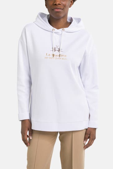 LA MARTINA Hoodie 'Taylin' weiß