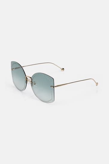 FERRAGAMO Sonnenbrille Grün