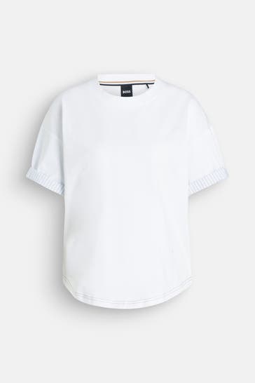 BOSS T-Shirt 'Easie' weiß