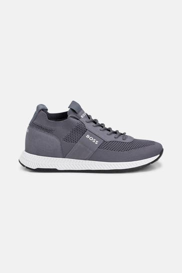 BOSS Sneaker 'Titanium' grau