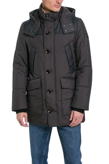 HANDSTICH Kurzmantel anthrazit