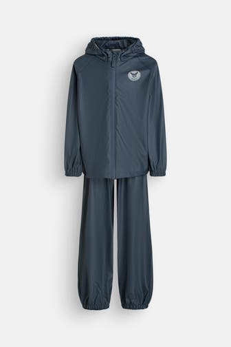 WHEAT Set: Regenjacke und Regenhose nachtblau