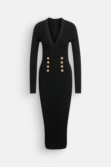 BALMAIN Strickkleid schwarz