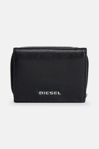 DIESEL Ledergeldbörse schwarz