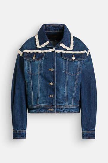 MAJE Jeansjacke dunkelblau