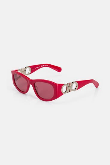FERRAGAMO - Sonnenbrille rot