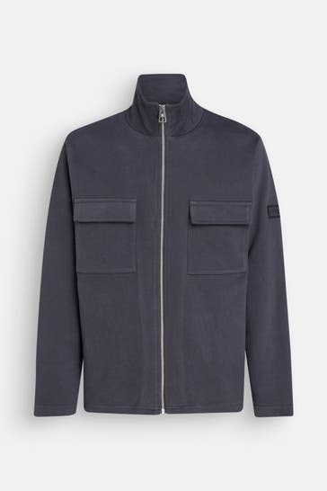 MARC O'POLO Sweatjacke schwarzblau