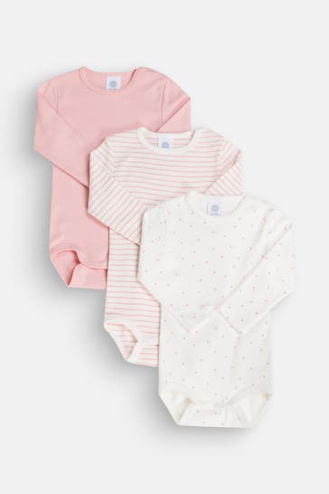 SANETTA 3er-Pack Bodys gemustert