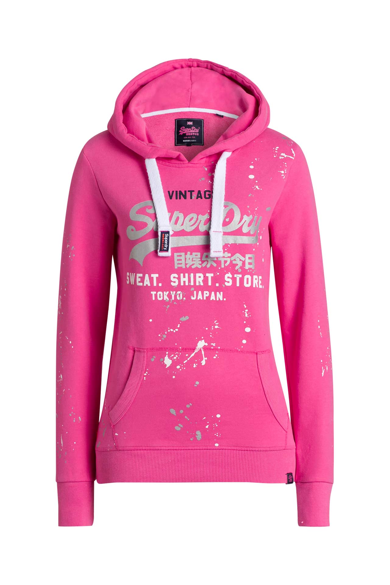 Pink superdry sweatshirt clearance