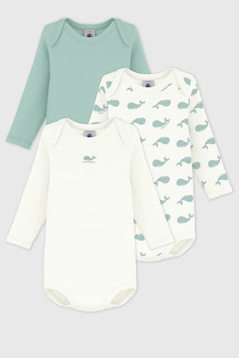 PETIT BATEAU 3er Pack Bodies mehrfarbig