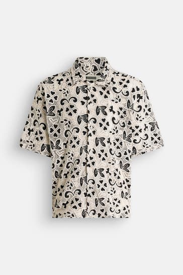 WOODBIRD Kurzarmhemd 'Wang Soul' gemustert