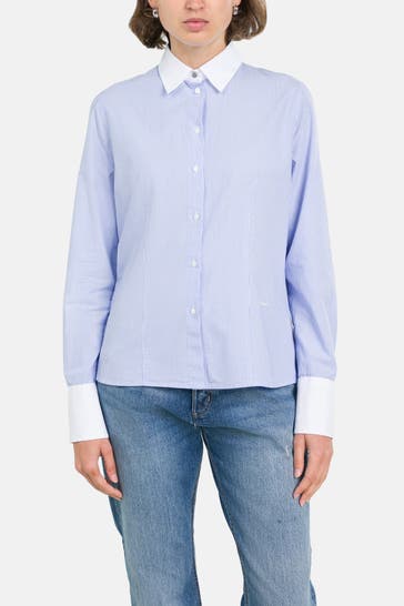 BOSS Casual-Bluse 'Barbyna' gestreift