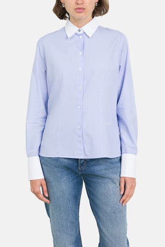 BOSS Casual-Bluse 'Barbyna' gestreift