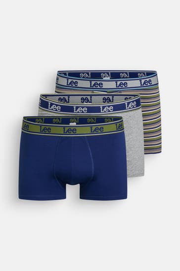 LEE 3er-Pack Boxer Trunks 'Stone'