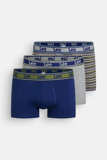 LEE - 3er-Pack Boxer Trunks 'Stone'