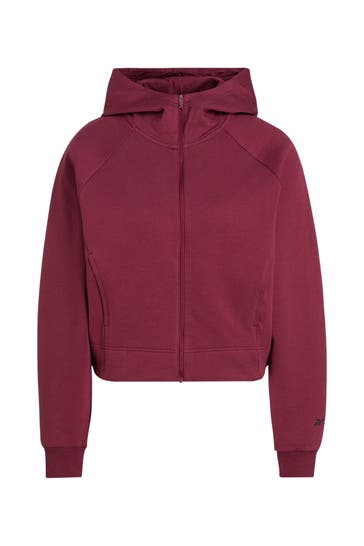 REEBOK Sweatjacke 'Dreamblend' weinrot