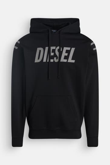 DIESEL Hoodie schwarz