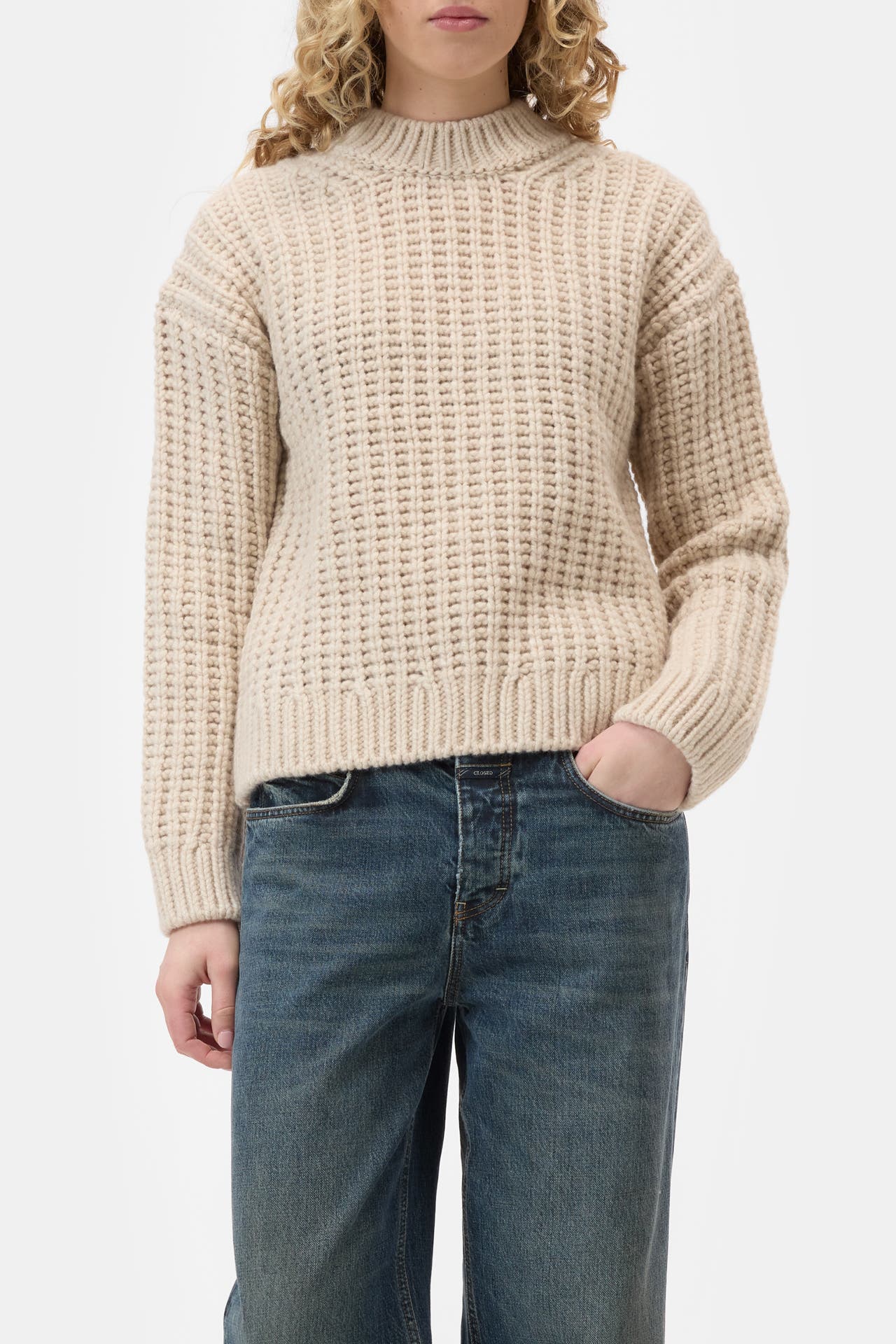 CLOSED Wollpullover beige, Bild 1