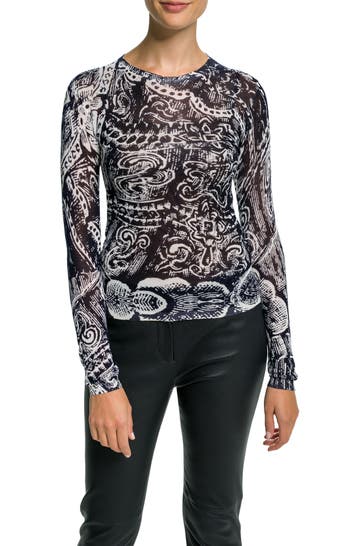 DESIGUAL Strickpullover gemustert