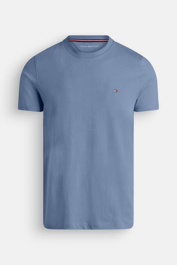 TOMMY HILFIGER T-Shirt taubenblau