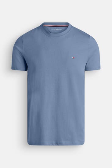TOMMY HILFIGER - T-Shirt taubenblau