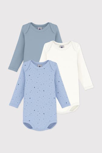 PETIT BATEAU 3er-Pack Bodies mehrfarbig
