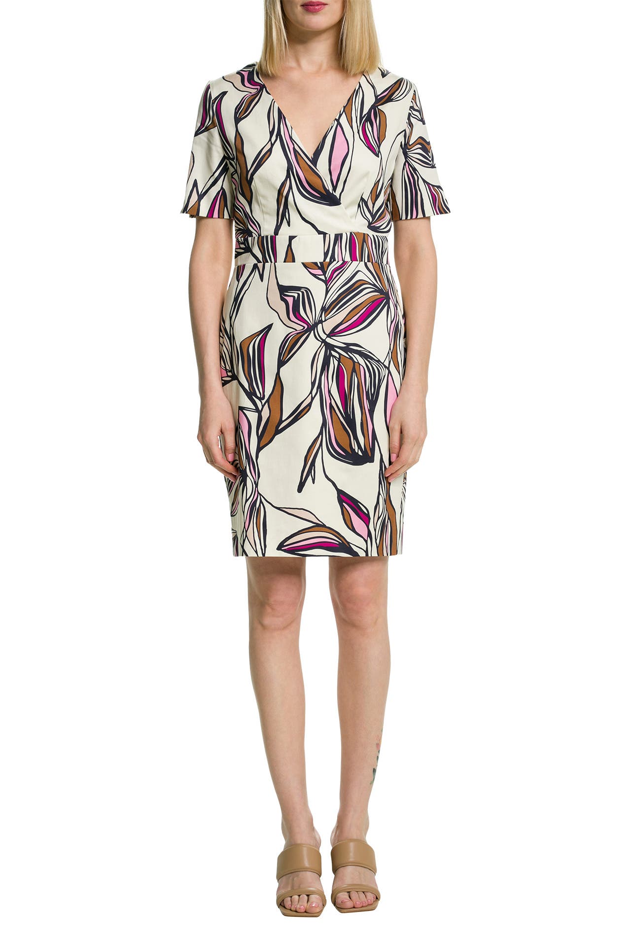 COMMA, Kleid ecru floral, Bild 1