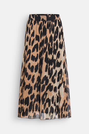 GANNI Plissee-Rock leo