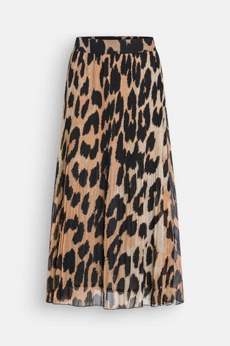 GANNI Plissee-Rock leo