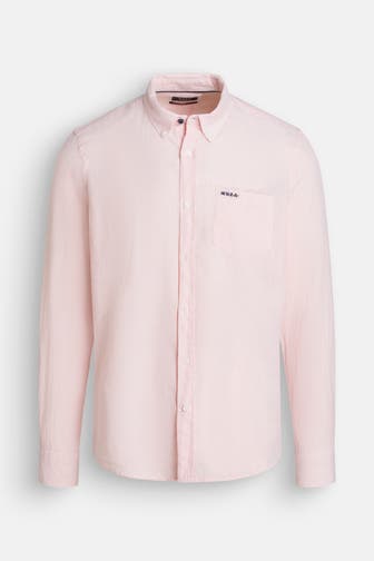 NEW ZEALAND AUCKLAND Leinenmix-Hemd 'Callum' gestreift