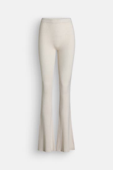 ROBERTO COLLINA Merino-Strickhose creme