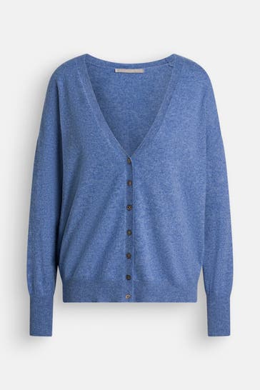(THE MERCER) N.Y. Kaschmir-Cardigan blau