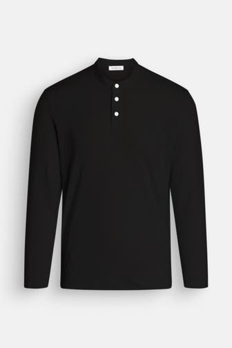 PHIL PETTER Leinen-Longsleeve schwarz