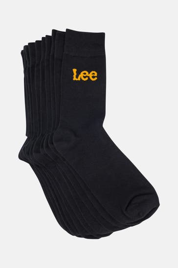 LEE 5er-Pack Socken 'Drew' schwarz