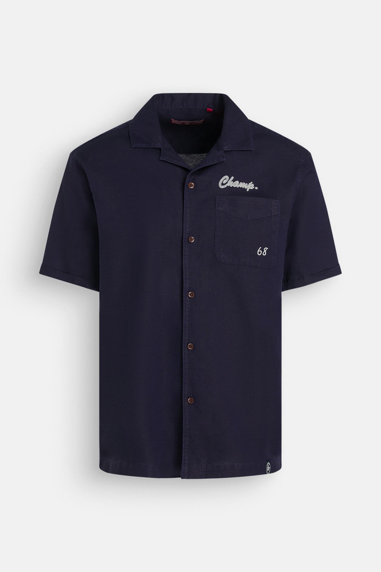 SUPERDRY Leinenmixhemd navy, Bild 1