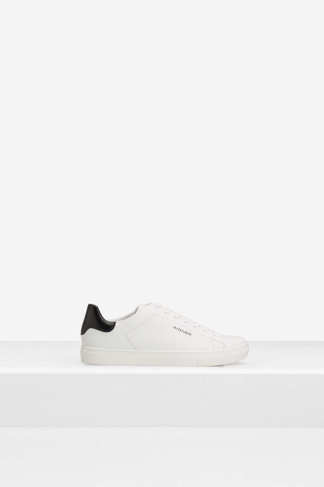 AIGNER Leder-Sneaker 'Ron 1A' weiß, Bild 1